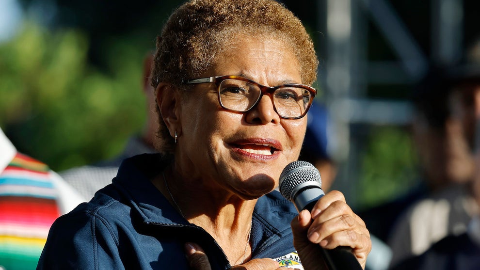 Los Angeles Mayor Karen Bass (Credit: Mario Tama/Getty Images)