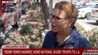 Mayor Karen Bass Worries LA Is Trump’s ‘Grand Experiment’ for Future Military Takeovers | Video