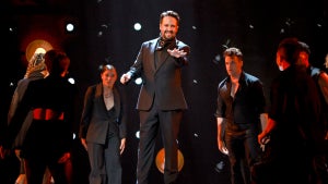 Lin-Manuel Miranda and the cast of "Hamilton" perform onstage during the 78th Annual Tony Awards at Radio City Music Hall on June 08, 2025 in New York City. (Theo Wargo/Getty Images)