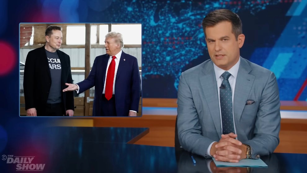 Michael Kosta hosting the June 3, 2025 edition of "The Daily Show" (Comedy Central)