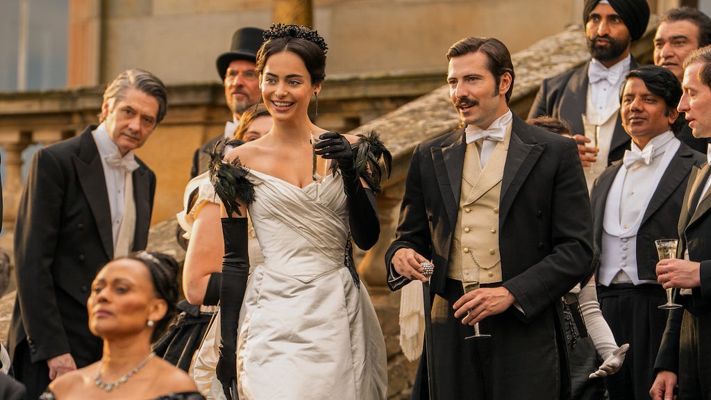 Aubri Ibrag and Jacob Ifan in "The Buccaneers" Season 2 (Credit: Apple TV+)