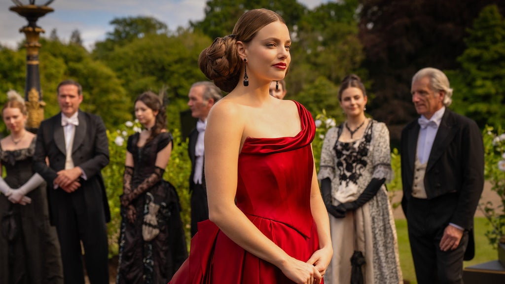 Kristine Froseth in "The Buccaneers" Season 2 (Credit: Apple TV+)