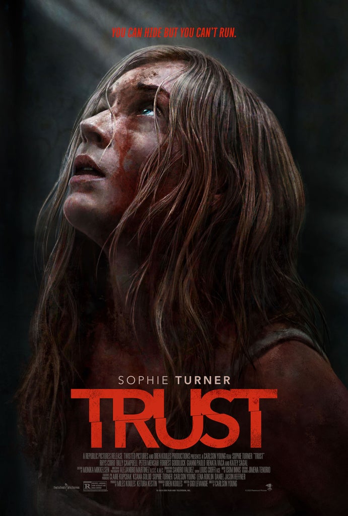 Sophie Turner stars in "Trust." (Credit: Paramount Pictures) Key Art Poster