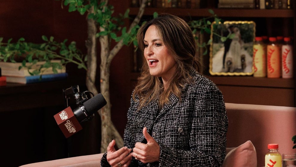 Mariska Hargitay on "Call Her Daddy" (Credit: Call Her Daddy/SiriusXM)