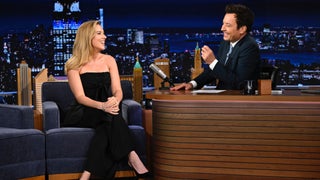 Scarlett Johansson Thinks Colin Jost Would Outlive Michael Che in Jurassic World: ‘He’s From Staten Island’ | Video