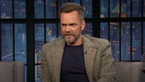 Joel McHale on "Late Night" (NBC)