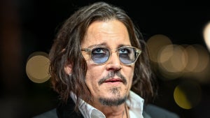 Johnny Depp poses for a picture on the red carpet of the awards ceremony of the 4th edition of Red Sea Film Festival in Jeddah on December 12, 2024