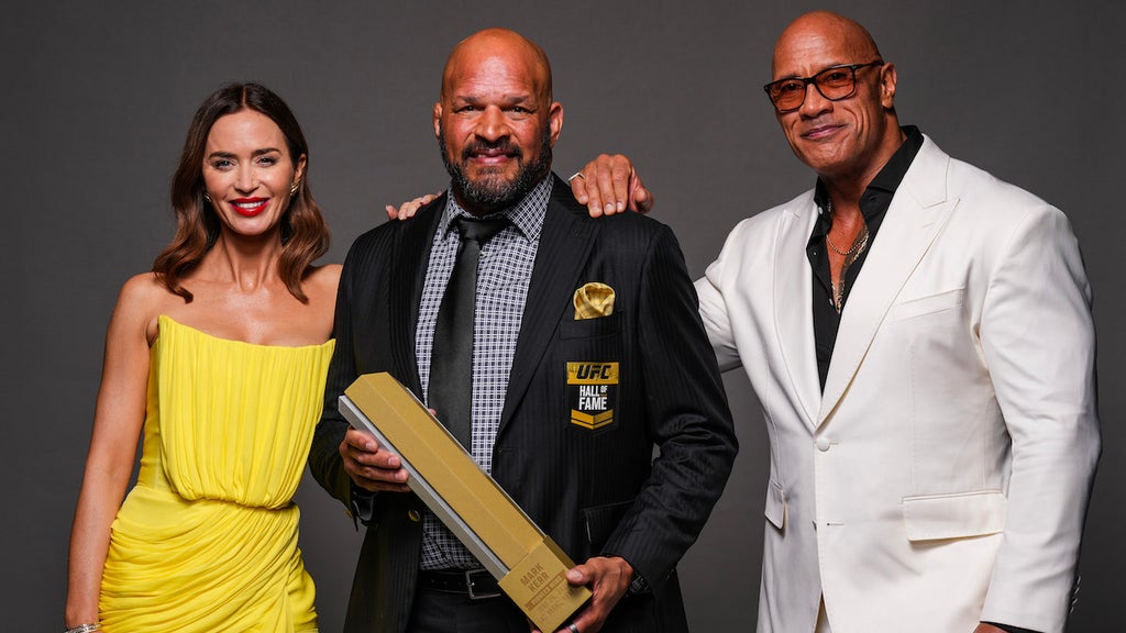 Emily Blunt, Mark Kerr, Dwayne “The Rock” Johnson