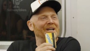 Bill Burr on "SubwayTakes with Kareem Rahma" (Credit: Instagram/X/Kareem Rahma)