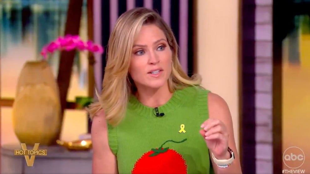 Sara Haines on "The view" (Credit: ABC)