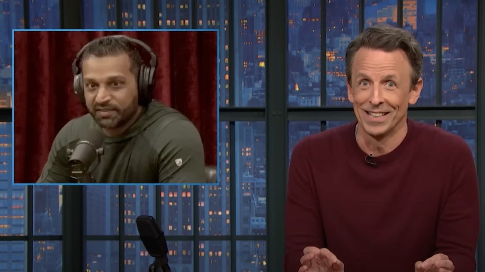 Seth Meyers discusses Kash Patel during "A Closer Look" (NBC)