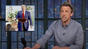 Seth Meyers during "A Closer Look" (NBC)