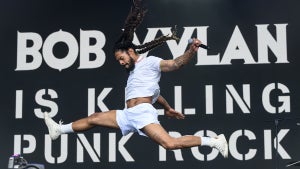 Bob Vylan performs at Glastonbury