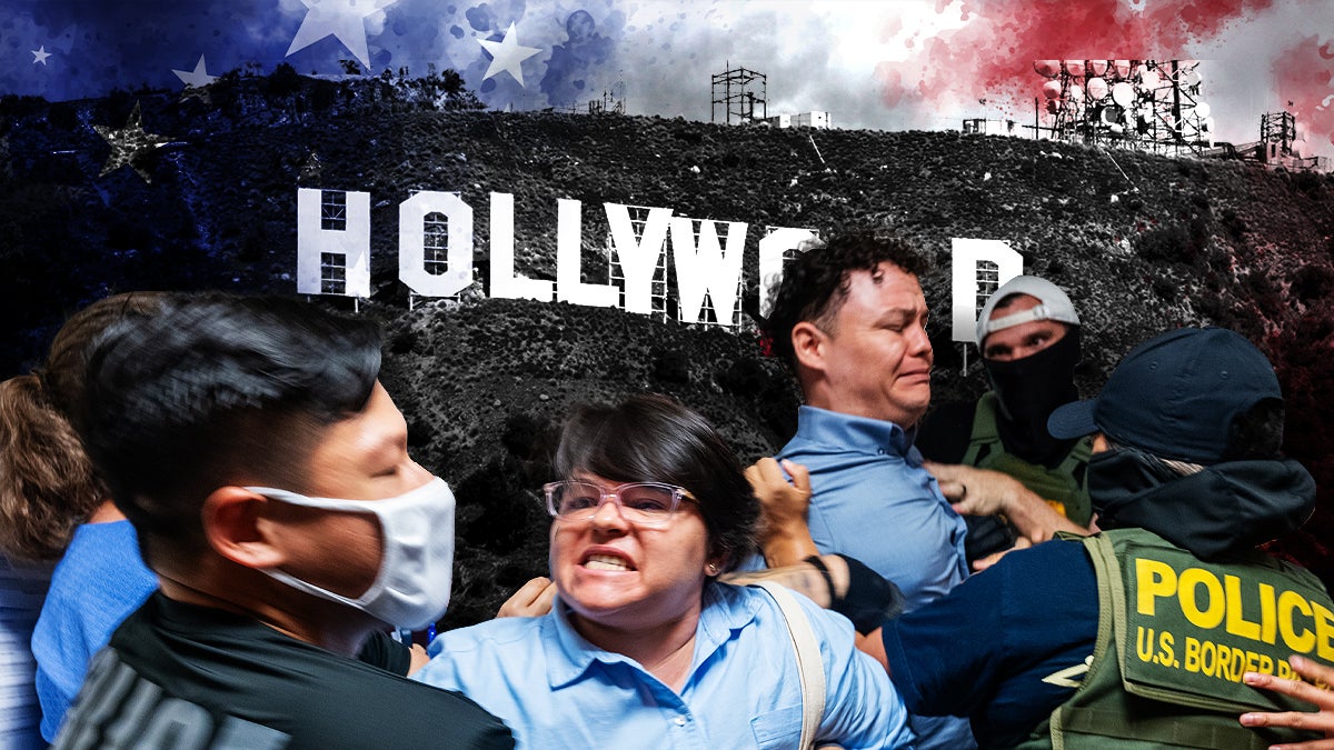 ice raid protests in hollywood