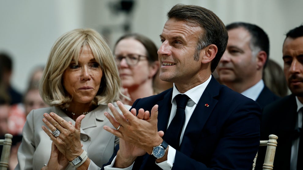 Brigitte and Emmanuel Macron