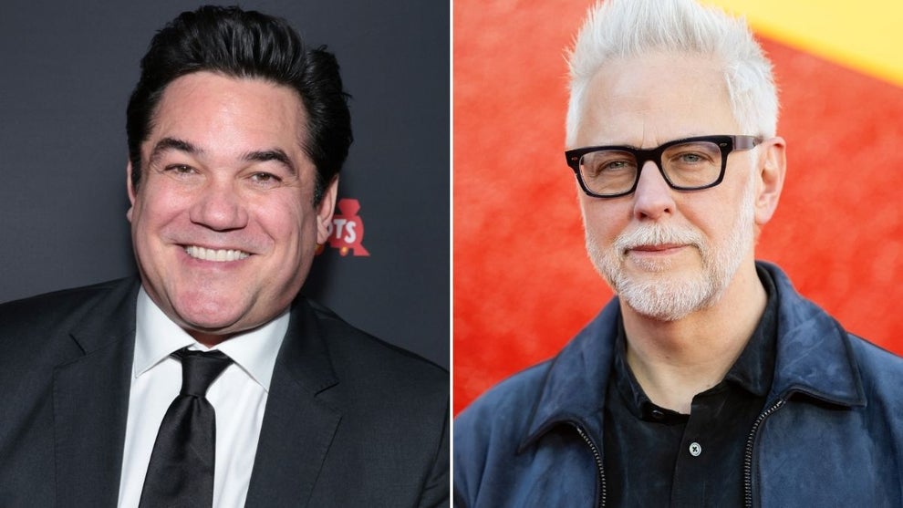 Left: Dean Cain (Tiffany Rose/Getty Images), Right: James Gunn (Samir Hussein/WireImage)