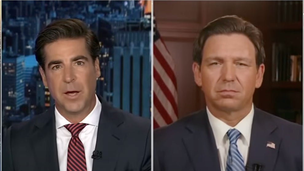 Jesse Watters and Ron DeSantis fox news
