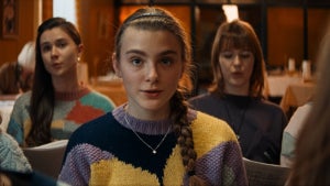 Kateřina Falbrová as Karolina singing in a still from BROKEN VOICES