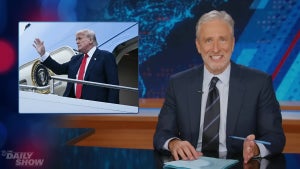 Jon Stewart hosting the July 28, 2025 edition of "The Daily Show" (Credit: Comedy Central)