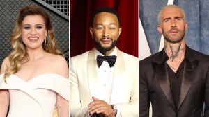 Kelly Clarkson, John Legend and Adam Levine join "The Voice" Season 29 (Credit: Getty)