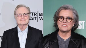 Lawrence O'Donnell (Credit: Jamie McCarthy/Getty Images for Tribeca Festival) and Rosie O'Donnell (Credit: Mike Marsland/Getty Images for Sky & NOW)
