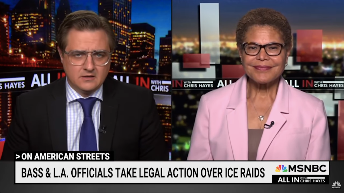 LA Mayor Karen Bass Chuckles at Arrest Threat From DHS for Park Sweep Intervention: ‘It’s Pathetic’ | Video