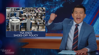 ‘The Daily Show’ Host Ronny Chieng Celebrates ‘Long Overdue’ End of Airport Shoes-Off Policy: ‘T-S-A! T-S-A!’ | Video