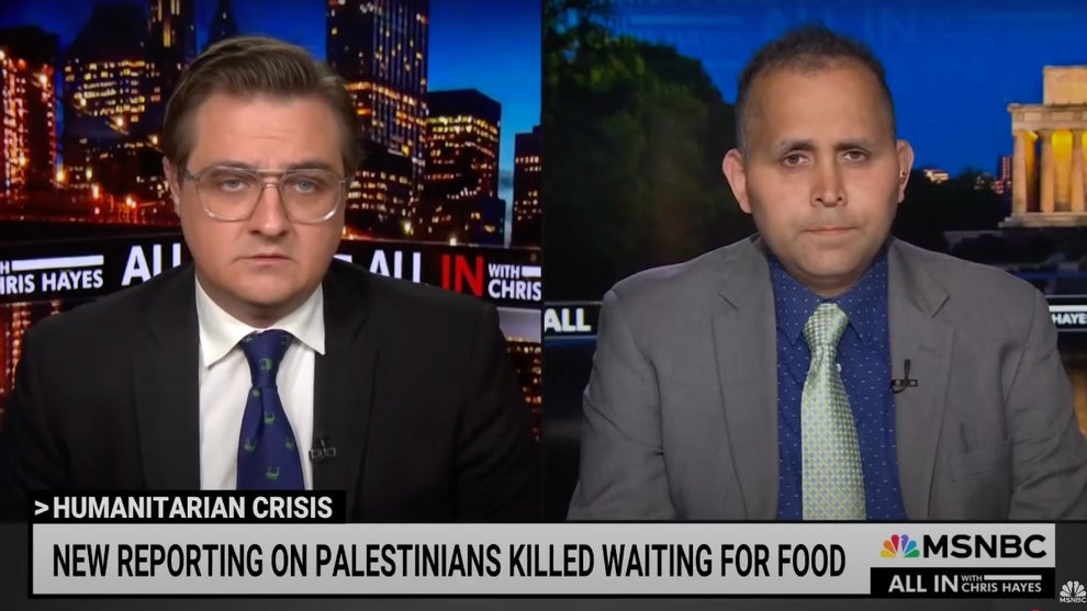 Hani Almadhoun and Chris Hayes