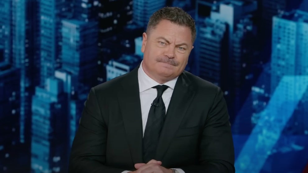 Nick Offerman on "The Daily Show" (Credit: Comedy Central)