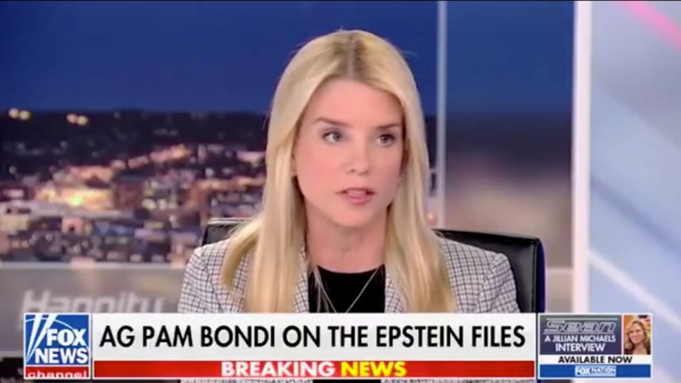 Pam Bondi on Fox News (Credit: Fox News)