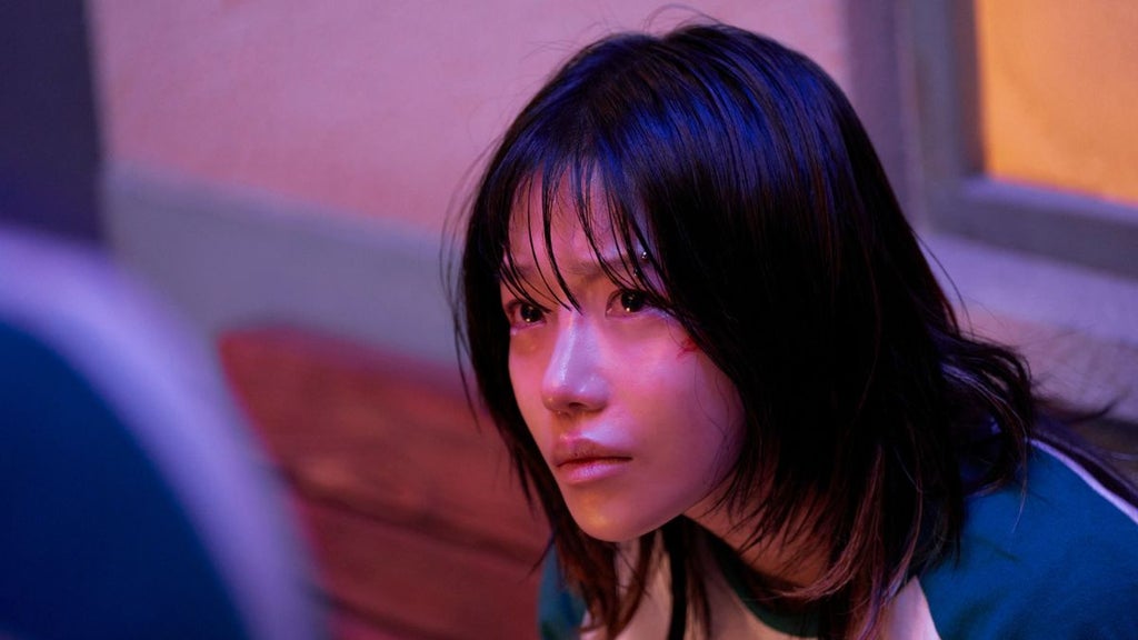 Jo Yu-ri as Kim Jun-hee/Player 222 in "Squid Game" Season 3 ((No Ju-han / Netflix)