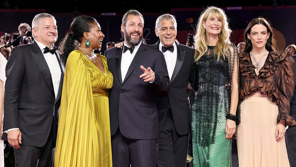 Ted Sarandos, Nicole Avant, Adam Sandler, George Clooney, Laura Dern ,Riley Keough