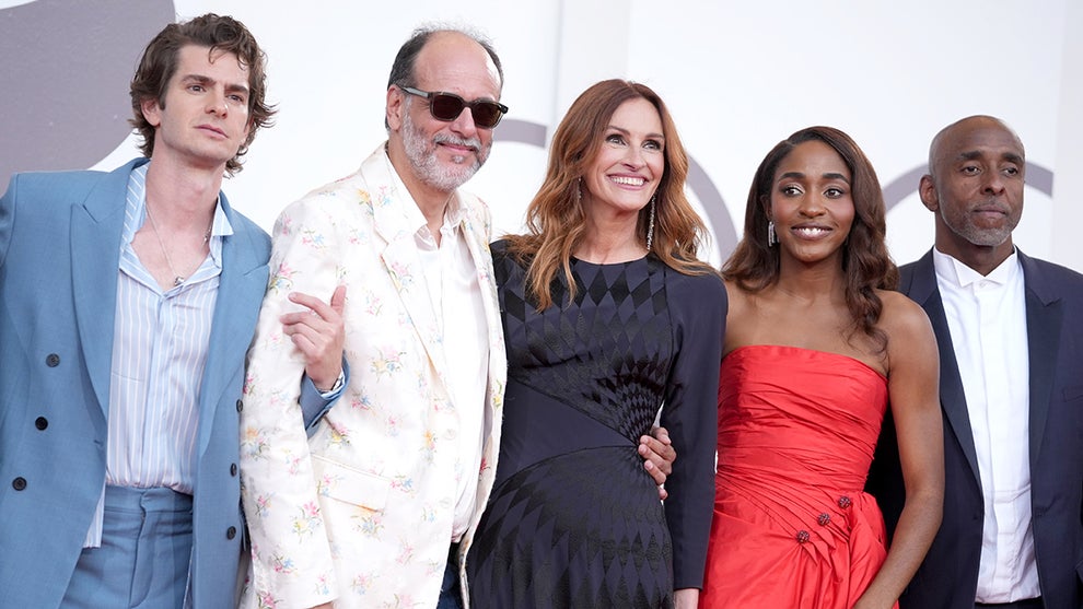 Andrew Garfield, Luca Guadagnino, Julia Roberts, Ayo Edebiri and Malik Hassan Sayeed
