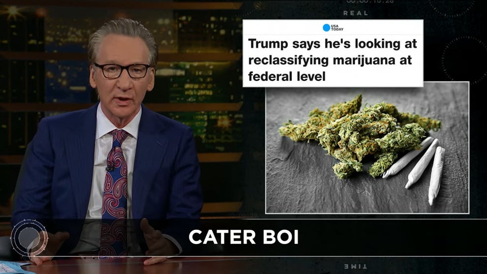 Bill Maher during New Rules, on Cannabis, Democrats and Trump