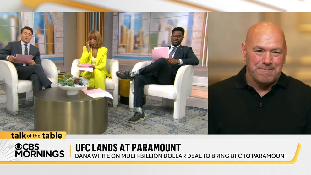 UFC CEO Dana White on the August 12, 2025 edition of "CBS Mornings" (CBS News)