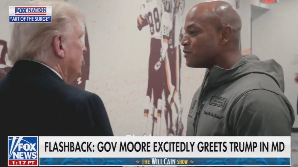 Donald Trump and Wes Moore (Credit: Fox News)