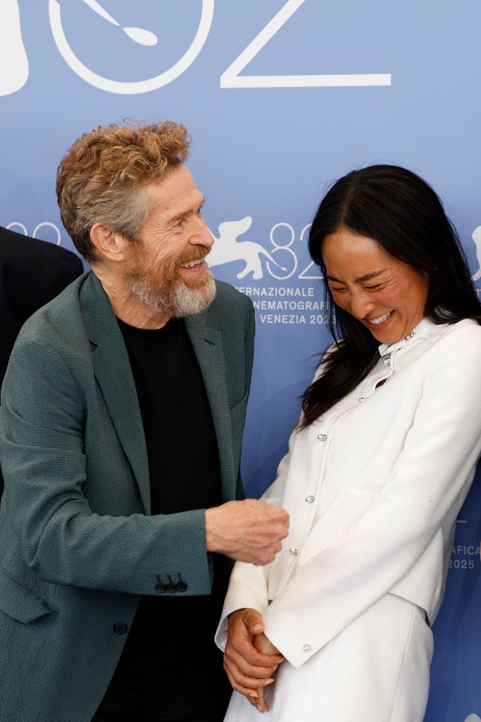 Willem Dafoe and Greta Lee