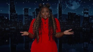 Nicole Byer hosting the August 13, 2025 edition of "Jimmy Kimmel Live!" (ABC)
