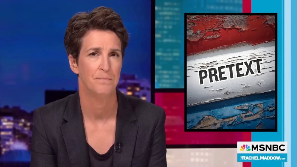 Rachel Maddow hosting the August 11, 2025 edition of "The Rachel Maddow Show" (MSNBC)