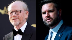 Left: Ron Howard (Maya Dehlin Spach/Getty Images), Right: Vice President and “Hillbilly Elegy” author JD Vance (Kenny Holston - Pool/Getty Images)