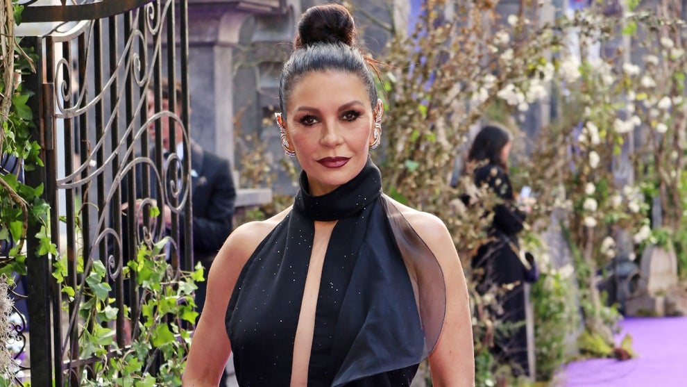 Catherine Zeta-Jones attends the Global Premiere of "Wednesday" Season 2, Part 1 at Central Hall Westminster on July 30, 2025 in London, England