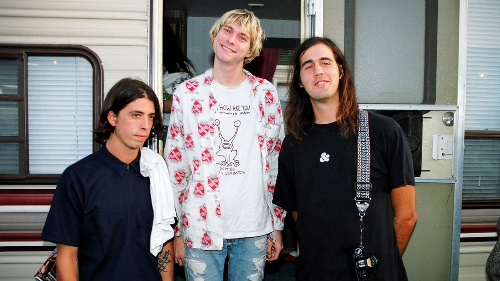 Nirvana at the 1992 MTV Video Music Awards - Rehearsals at Pauley Pavilion in Los Angeles, California