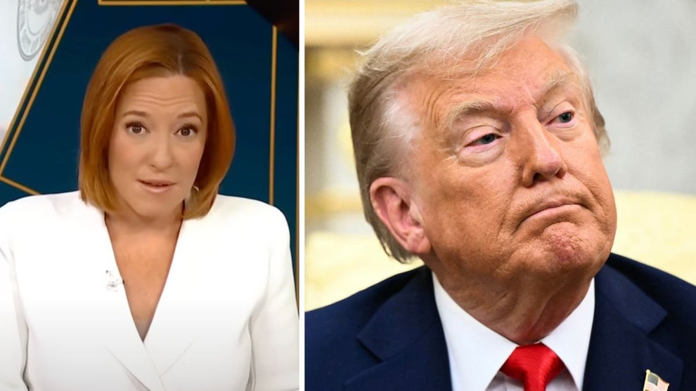 Jen Psaki, Donald Trump (MSNBC, Getty Images)