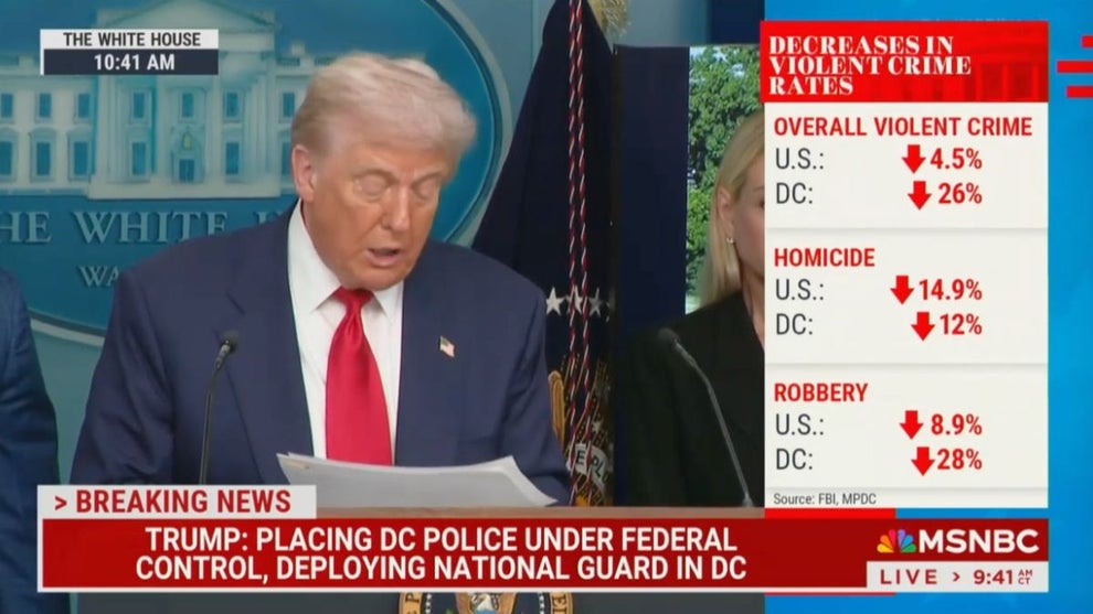 Donald Trump on during press conference (MSNBC)
