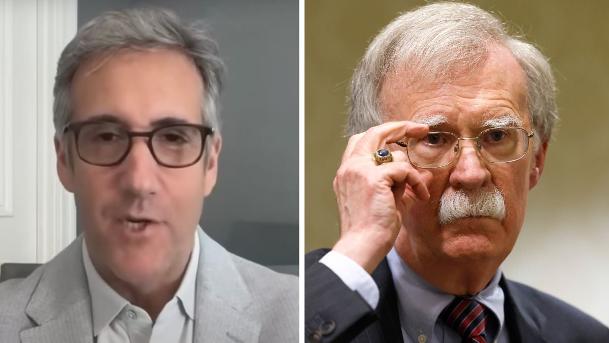 Michael Cohen Shares Advice for John Bolton After FBI Raid: 'Lawyer Up ...