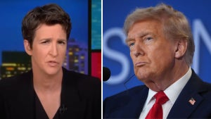 Rachel Maddow, Donald Trump (MSNBC, Getty Images)