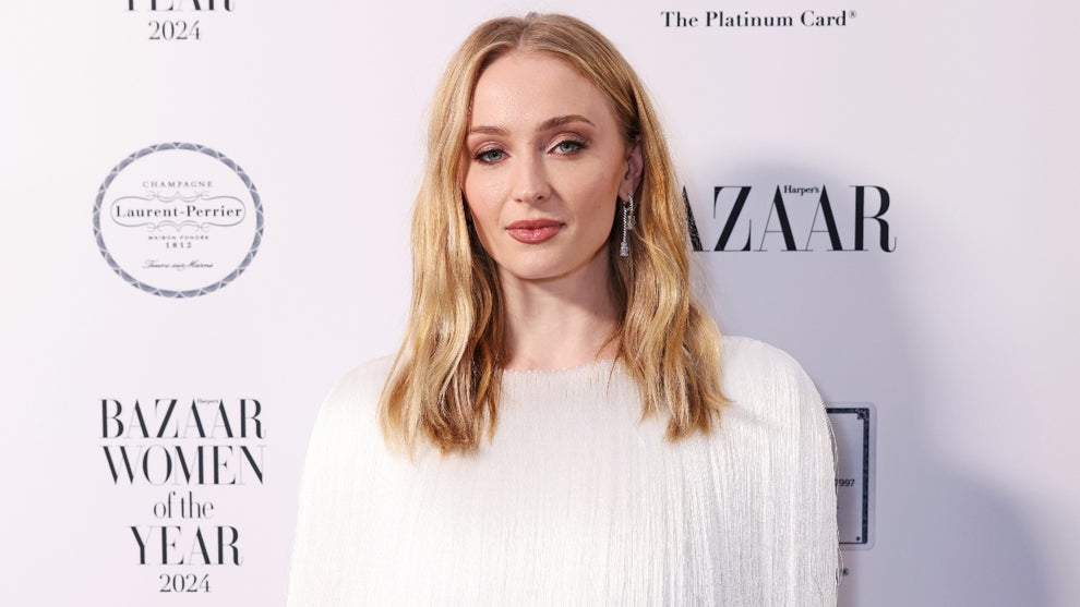 Sophie Turner attends the 2024 Harper's Bazaar Women of the Year Awards, held in partnership with The Platinum Card by American Express, at Claridge's Hotel on November 5, 2024 in London, England