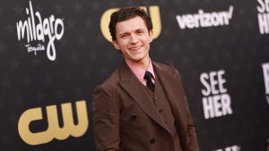 Tom Holland attends the 29th Annual Critics Choice Awards at Barker Hangar on January 14, 2024 in Santa Monica, California