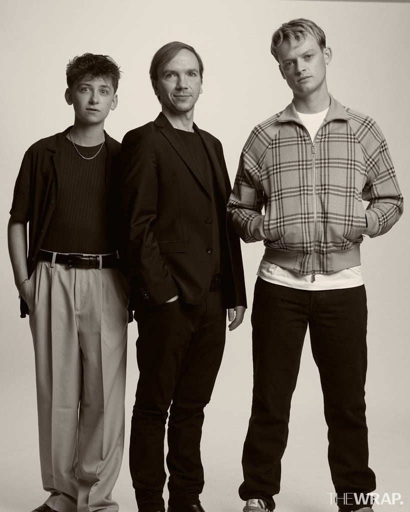 Kit Rakusen, actor, Jan Komasa, director, and Anson Boon, actor, “Good Boy”