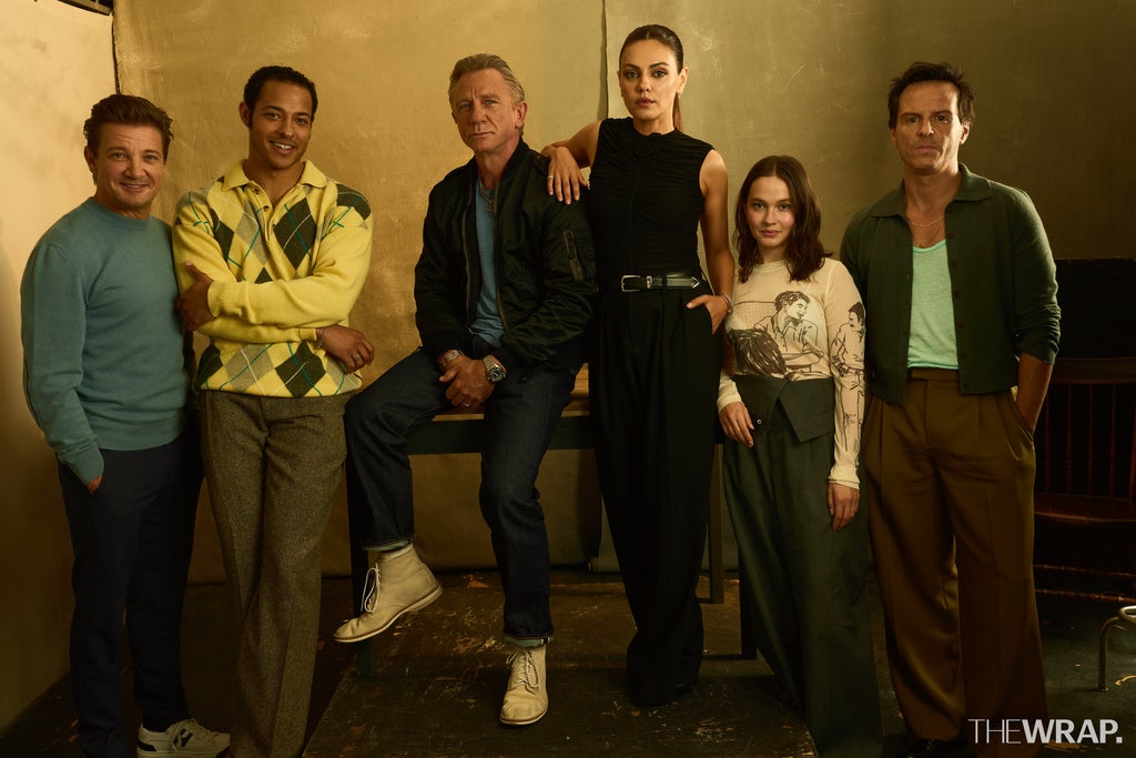 Jeremy Renner, actor, Daryl McCormack, actor,Daniel Craig, actor, Mila Kunis, actress, Cailee Spaeny, actress, Andrew Scott, actor, “Wake Up Dead Man: A Knives Out Mystery”